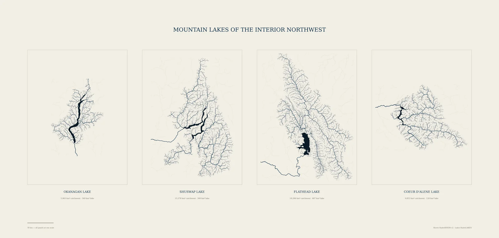 Mountain Lakes of the Interior Northwest poster