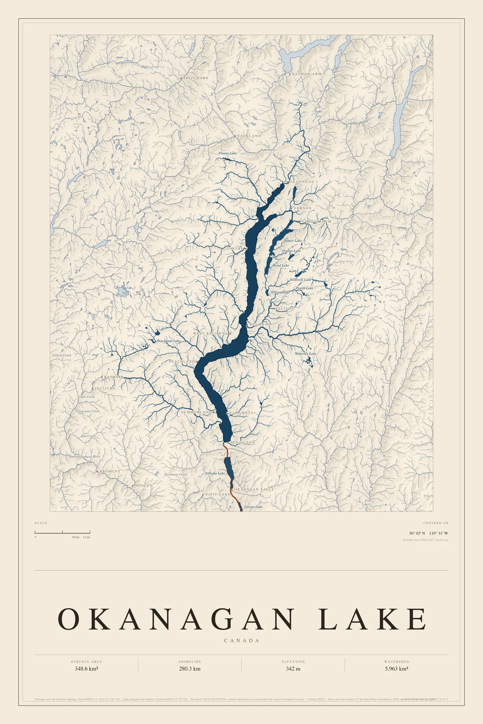 Okanagan Lake poster