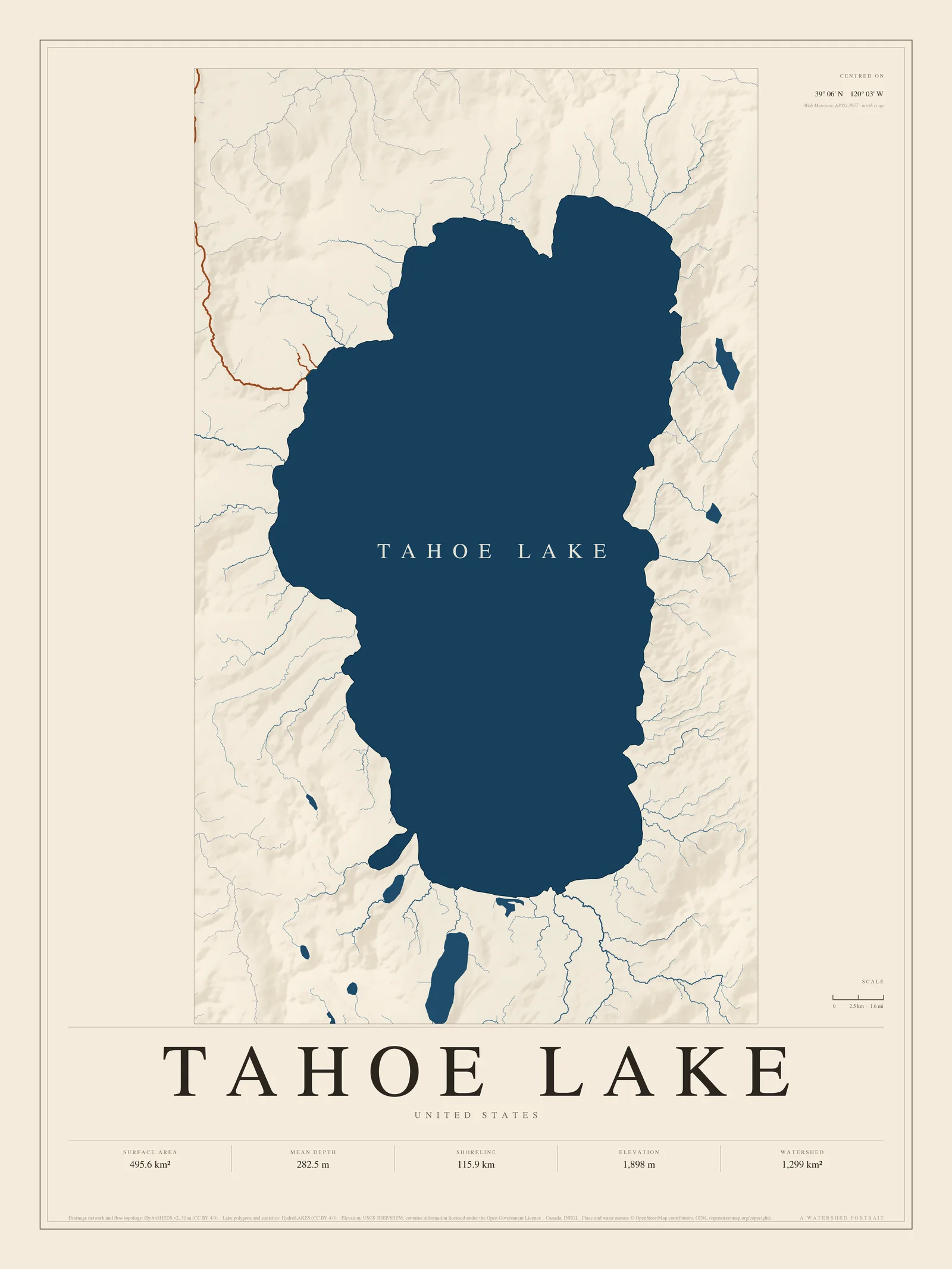 Lake Tahoe poster